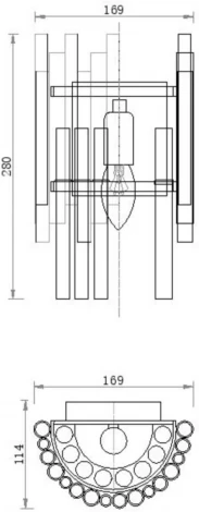 Настенный светильник Maytoni Coliseo MOD135WL-01BS (220V)