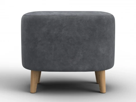 Пуф 003 (ДСП,Фанера/Дерево/Велюр/Темно-серый) Лига Диванов 132496