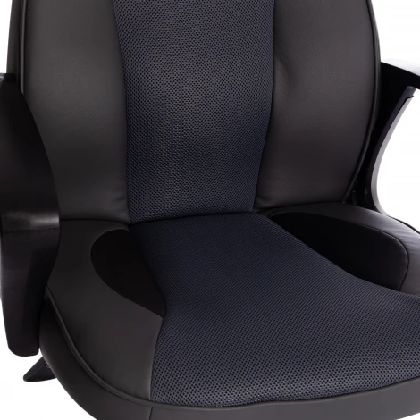 Кресло RACER кож/зам/ткань, металлик/серый, 36/12 Tetchair 13232