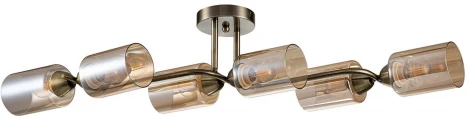 Потолочная люстра на штанге Bungarus 1110/6P Е27*60W Antique bronze (220V)