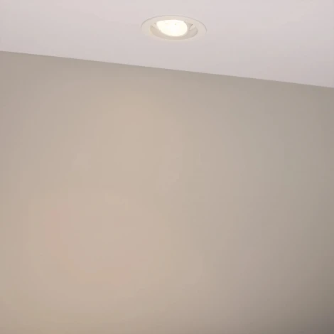 Встраиваемый светильник светодиодный MS-VORTEX-BUILT-R90-12W Warm3000 (WH-WH, 20 deg, 230V) (Arlight, IP20 Металл) 056564