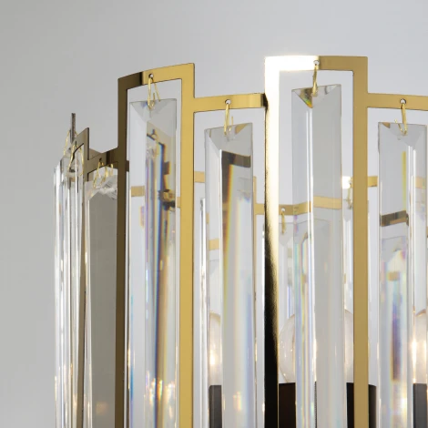 Настольная лампа Bogate's Cella 01148/1 черный/золото (220V, хрусталь, выключатель, круглые)