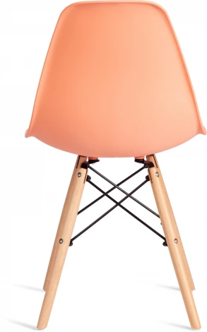 Обеденный стул Tetchair CINDY (Дерево бук,Металл,Пластик/Оранжевый)