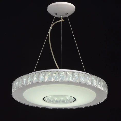 Подвесная люстра DeMarkt Фризанте 687010601 (регулировка яркости, LED, 220V, диммер, пульт управления, на тросе)