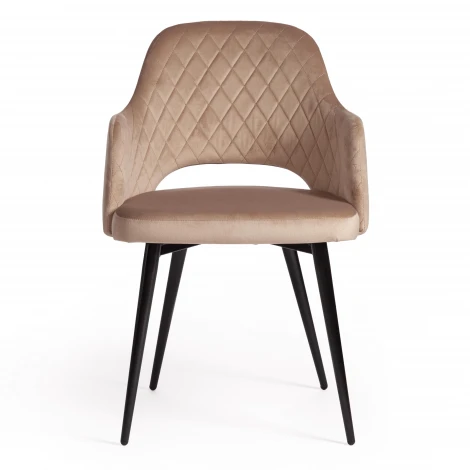 Кресло VALKYRIA (mod. 711) бежевый barkhat 5/черный (ткань/металл)