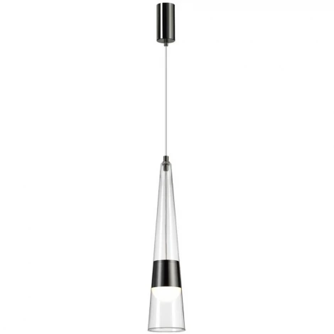 Подвесной светильник Odeon Light Lump 5044/12L глянц.темн.хром/прозрачный/металл/стекло LED 12W 3000K 1334Лм (220V, на проводе)