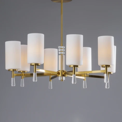 Потолочная люстра на штанге Freya Chic FR2031PL-08BS (220V, круглые)