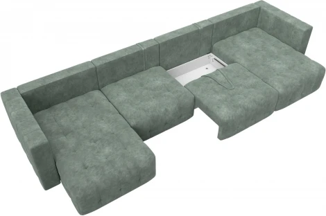 Диван П-образный Лига-052 НПБ Лонг Лига Диванов (Велюр) арт.128854