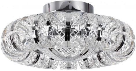 Потолочная люстра на штанге Odeon Light Mirage 5029/104CL хром/металл/акрил LED 104W 5935лм (220V, круглые)