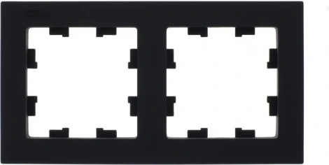 Рамка на 2 поста (карбон) Systeme Electric AtlasDesign ATN001002