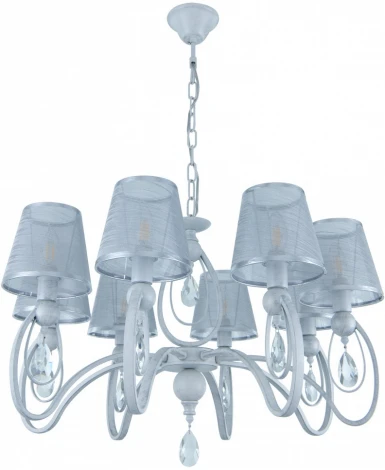 Подвесная люстра Arte Milano AM347203 347203/8 WT+SL (220V, подвески, на цепи)