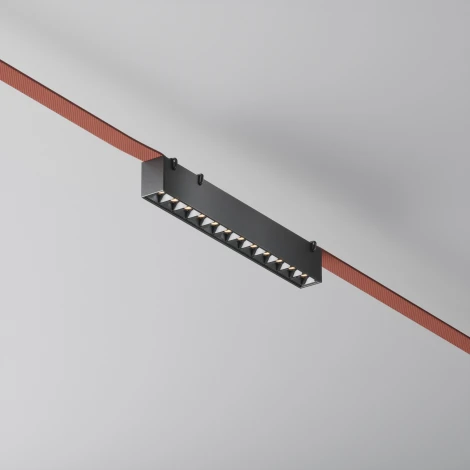 Трековый светильник ременной Downlight Maytoni Points Parity TR128B-12W3K-M-B 3000K 12Вт черный (48V)