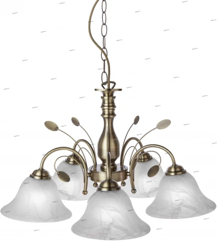 Подвесная люстра Globo 69007-5h (220V, на цепи, листья)