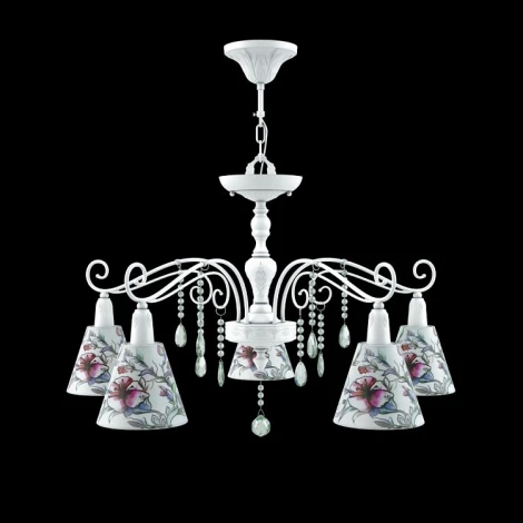 Подвесная люстра Lamp4you Provence 19 E4-05-WM-LMP-O-13-CRL-E4-05-GR-DN