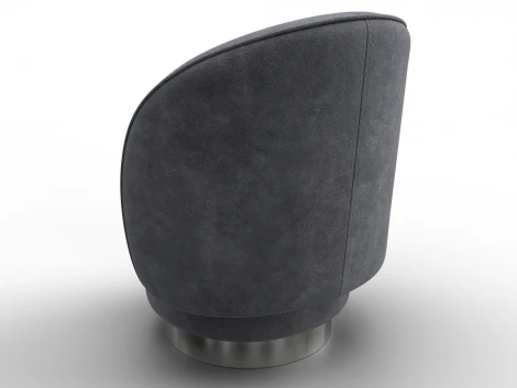 Кресло Лига-108 (Фанера,ДСП,Брус,Велюр/Темно-серый) Лига Диванов 136465