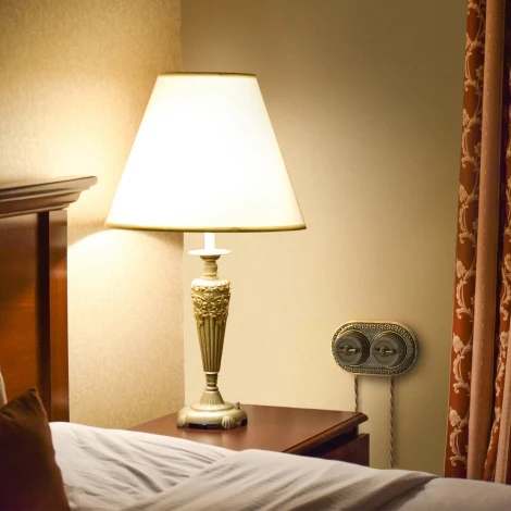 Выключатель на 4 положения двухклавишный (бронзовый) Ретро Werkel W5720012 (a050767)