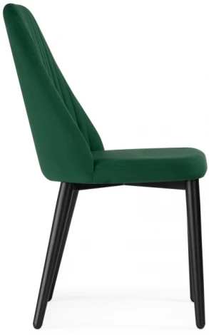 Стул Woodville на металлокаркасе Фена R зеленый / черный 551063