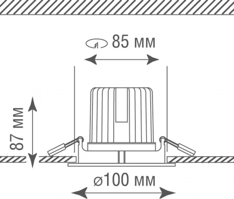 Встраиваемый светильник Donolux Basis DL18894R12W1 (LED, 220V, круглые, IP45)