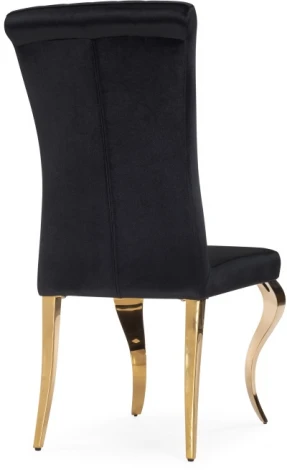 Стул Woodville на металлокаркасе Lund black / gold 15383