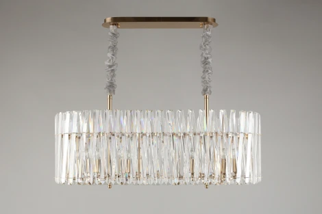 Подвесная люстра Aployt Verene APL.808.13.12 (220V, хрусталь, на цепи, свеча)