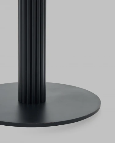 Стол Stool Group круглый Фризбин D90, Стол Stool Groupешница МДФ ледяной камень, основание металл черный УТ000041628