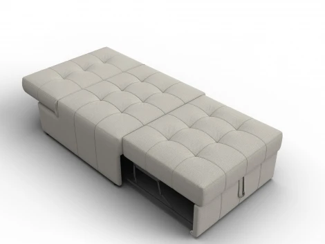 Кресло-кровать Лига-107 (80) (ЛДСП,Брус,Фанера,Рогожка/Бежевый) Лига Диванов 134890