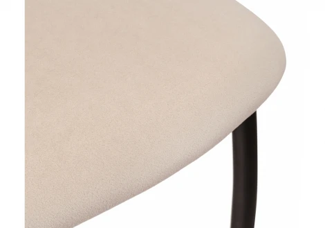 Стул Woodville на металлокаркасе Tod beige / black 15276