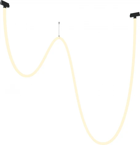 Трековый подвесной светильник с гибким неоном гибкий 48V Tau Exility 3000K 100Вт 360° LED (магнитный) Maytoni Technical TR101-2-100W3K-B