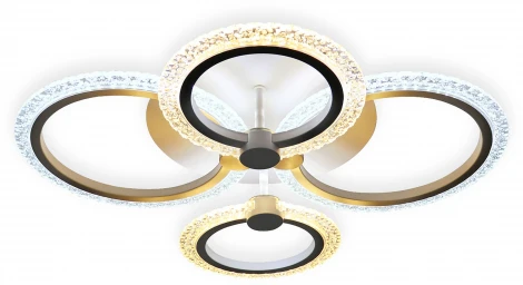 Потолочная люстра Ambrella Acrylica FA4061 (регулировка яркости, LED, 220V, пульт управления, кольцо)