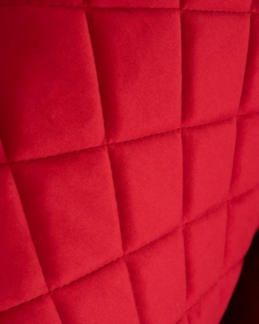 Стул обеденный ROBERT (черные матовые ножки, велюр V108-37 Бордовый)