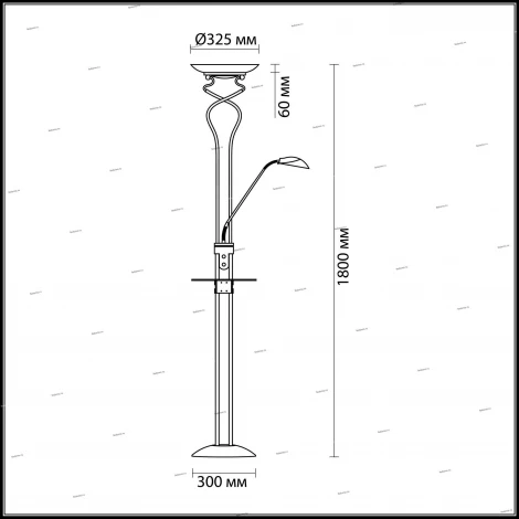 Торшер Odeon Light Axton 2487/F