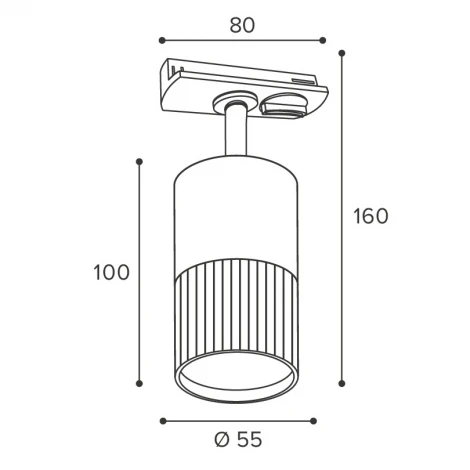 Трековый светильник однофазный Wolta WTL-GU10/18W под лампу GU10 белый DUO
