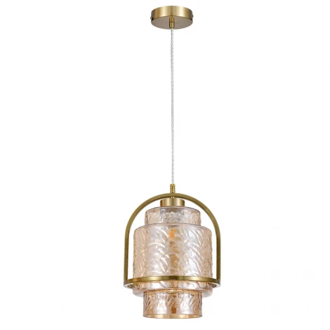 Подвесной светильник (11069/1P Amber) Indigo Aura V000596 (220V, на проводе, круглые)