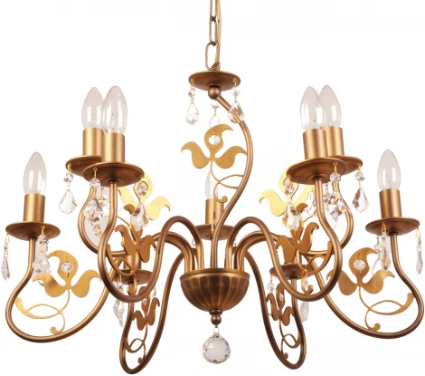 Подвесная люстра Abrasax 520L6+3GD (220V, на цепи, подсвечник, свеча)