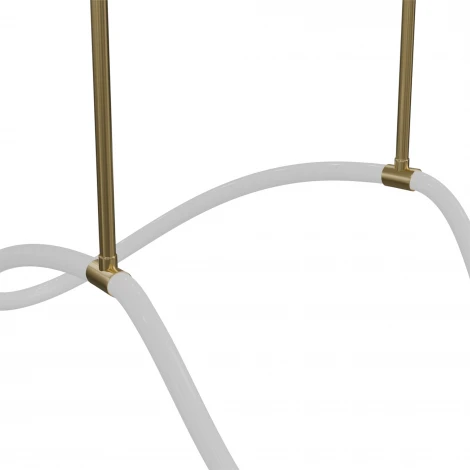 Потолочная люстра на штанге с гибким неоном Lightera Nyasa LE117L-150GB Wi-Fi (LED, 220V, управление смартфоном, голосовое управление, умный дом - Алиса, Tuya Smart, Маруся, Smart Life, Экосистема Сбер)