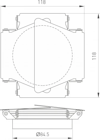 Шторки кашетирующие LGD-BARNDOORS-R85 (WH) (Arlight, Металл) 046761