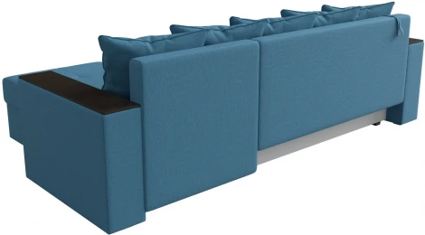 Диван угловой Дубай Лайт правый угол (Голубой/Рогожка) Лига Диванов арт.121641