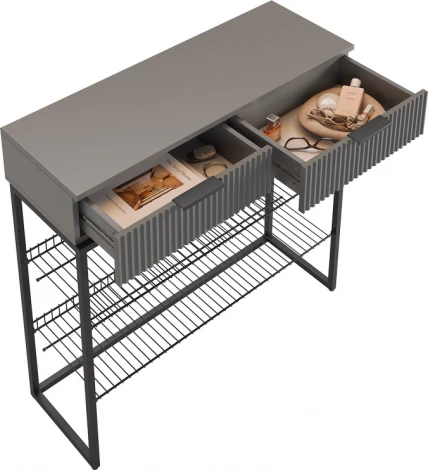 Обувница Классная 1 Mebelson (ЛДСП,Металл/Графит,Черный) арт.172188,3324