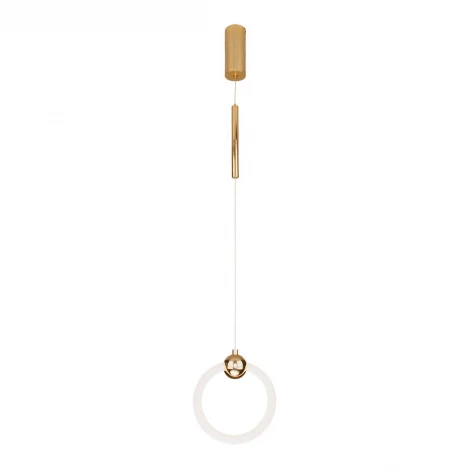Подвесной светильник Eurosvet Rim 90165/1 золото (LED, 220V, на проводе, кольцо)
