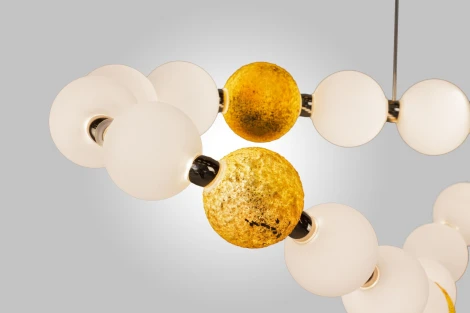 Подвесной светильник AM Group PEARL 8823-25 CH (на проводе, шар)