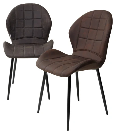 Обеденный стул M-City FLOWER COWBOY-#104 темно-серый, ткань микрофибра