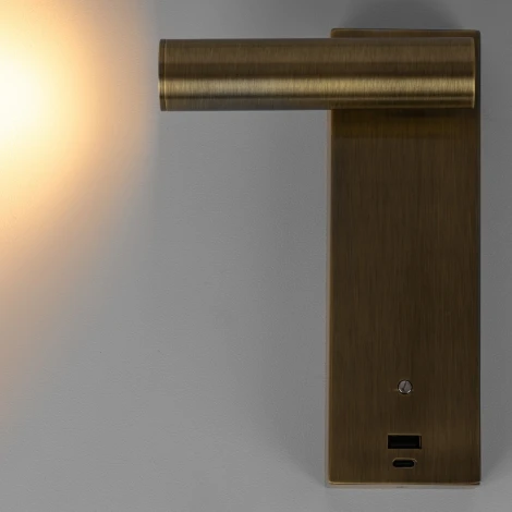 Спот для чтения Citilux Декарт CL704433 с USB (LED, 220V, выключатель)