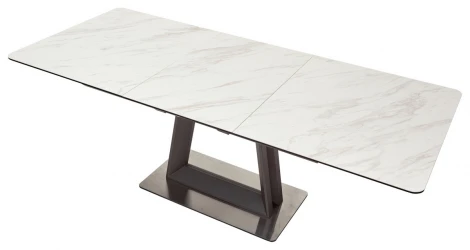 Обеденный стол M-City OSVALD 160 MARBLES KL-99 Белый мрамор, итальянская керамика