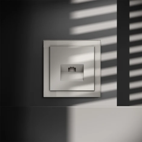 Розетка Ethernet RJ-45 (кашемир) Voltum S70 VLS060103