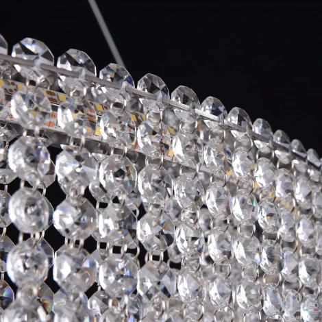Подвесная люстра светодиодная APL LED Sicilia SH02.73.D.Ni.4000 (220V, хрусталь, на тросе)