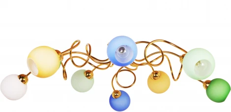 Потолочная люстра на штанге 111P10GO-211 (для детской, 220V, шарики)