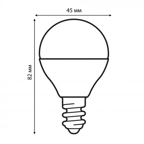 Лампа светодиодная, диммируемая, форма "шар", матовая, белый свет 4000K Volpe OPTIMA DIM LED-G45-6W/4000K/E14/FR/DIM/SLS