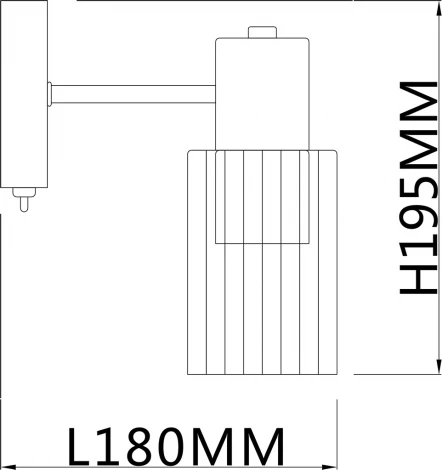 Бра Escada Diversity 2120/1A E14*40W Gold (220V, выключатель)