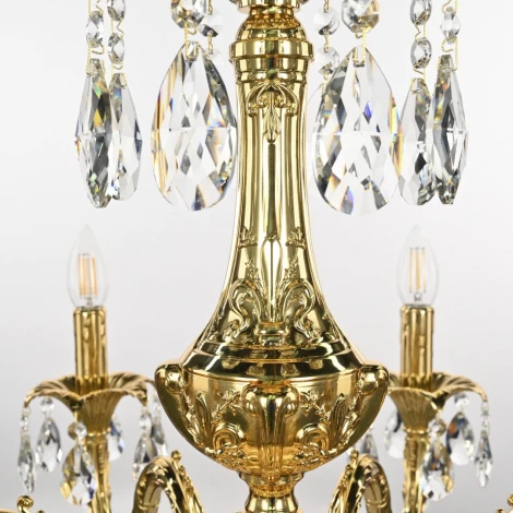 Подвесная люстра Bohemia AL7901 AL79101/8/250 B G (220V, подвески, на цепи, подсвечник, свеча)