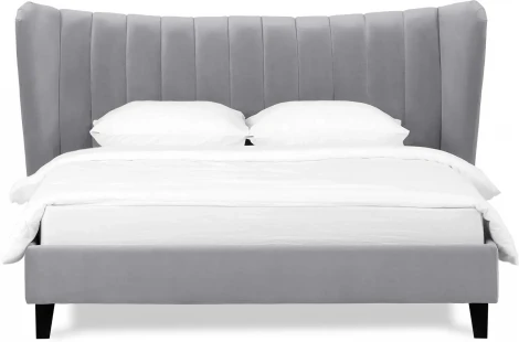 Кровать Queen II Agata L ОГОГО (арт.574735), (Ткань/Серый)